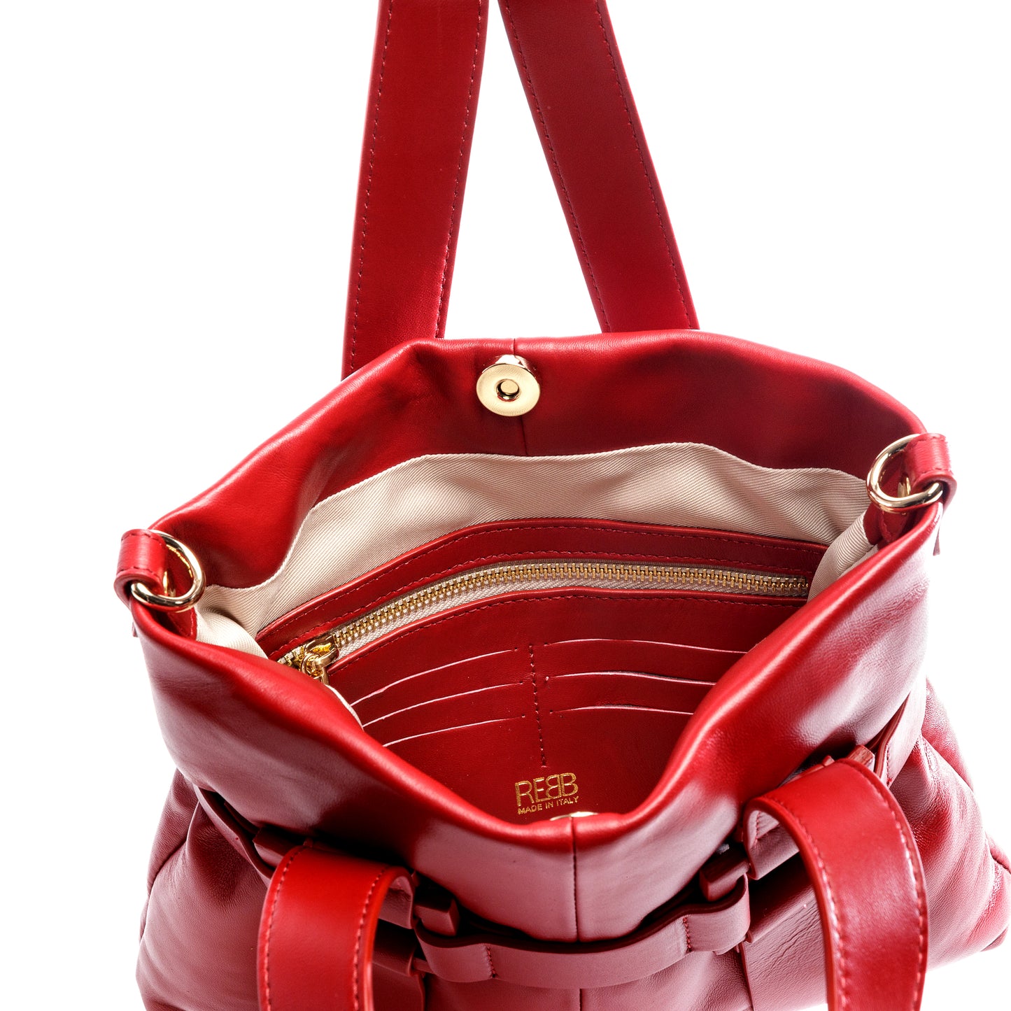 REBB BAGGY TOTE SMALL ROSSO