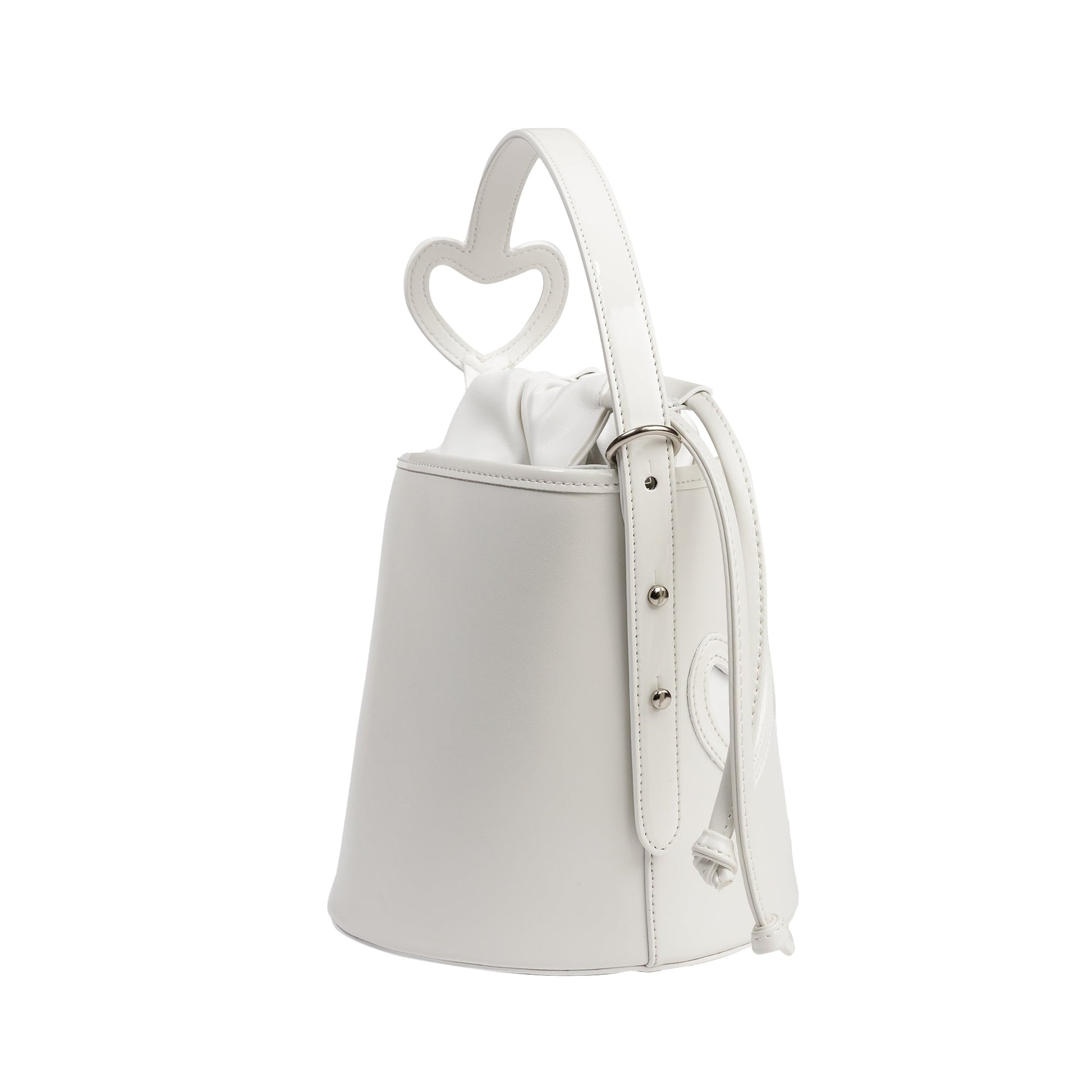 BORSA A SECCHIELLO REBB LOVE BIANCO - REBB Store