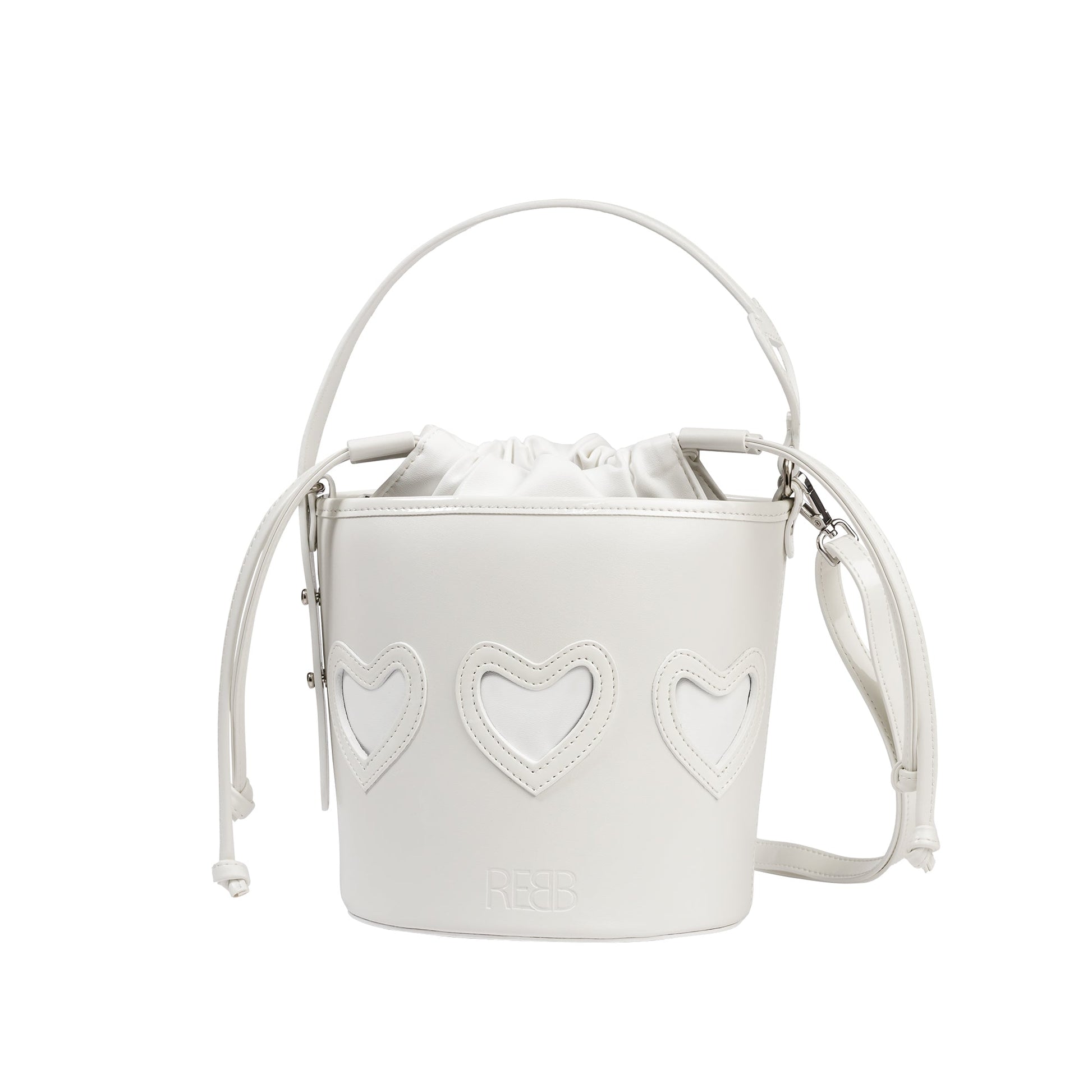 BORSA A SECCHIELLO REBB LOVE BIANCO - REBB Store