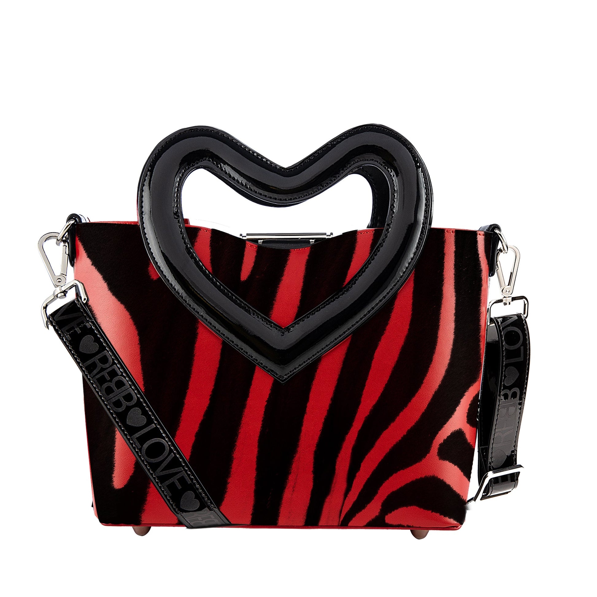 Borsa monocolor piccola animalier zebra - REBB Store