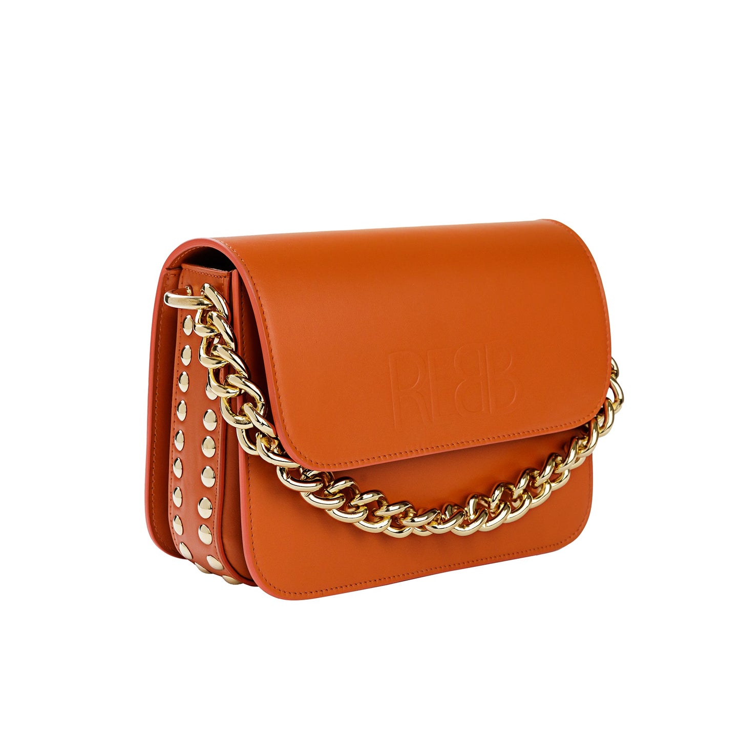 BORSA STUD CHAIN CUOIO - REBB Store