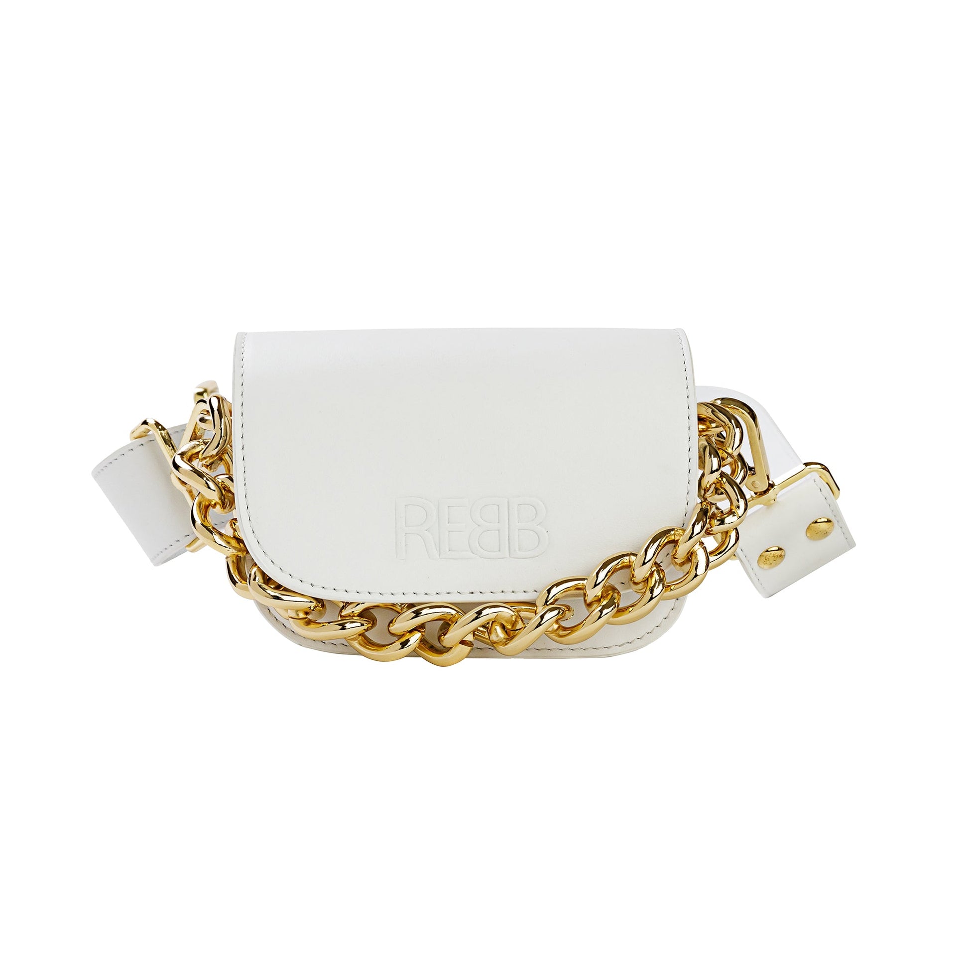 BORSA STUD CHAIN MINI BIANCA - REBB Store