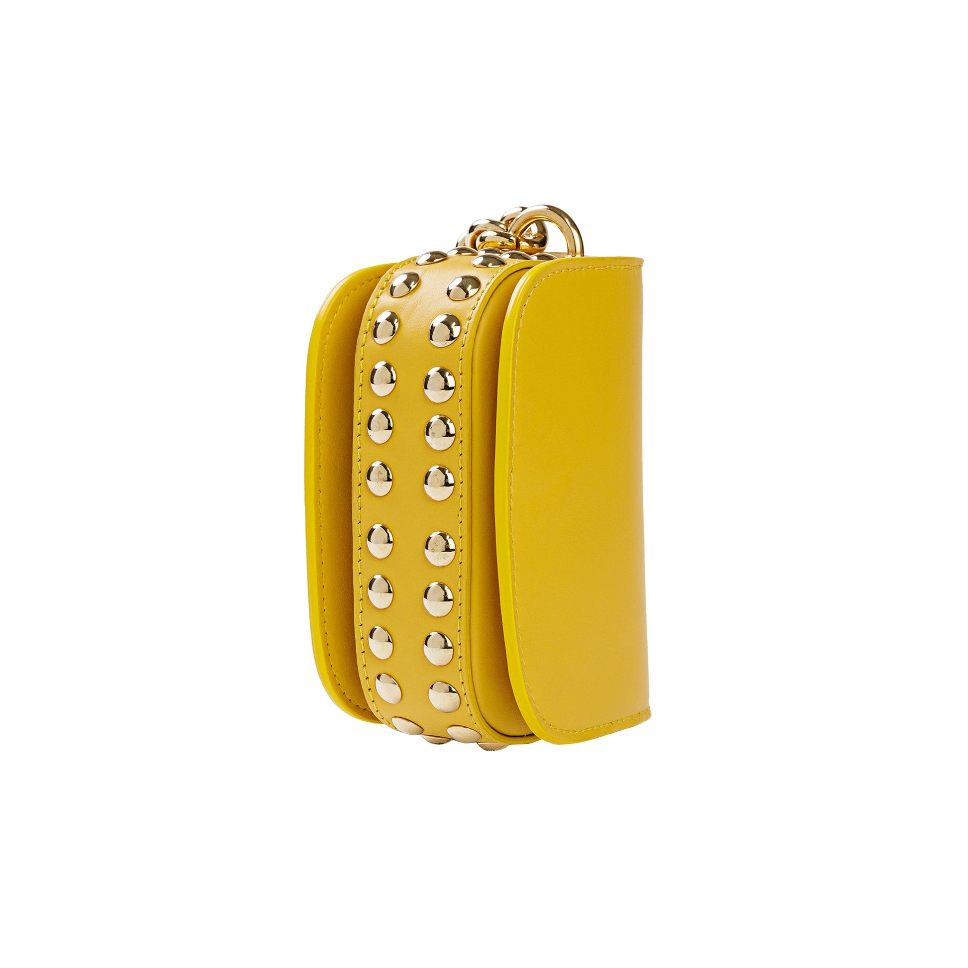 BORSA STUD CHAIN MINI GIALLO - REBB Store