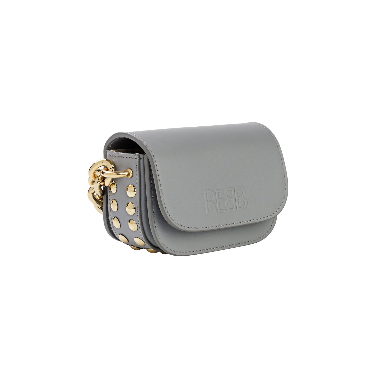 BORSA STUD CHAIN MINI GRIGIO - REBB Store