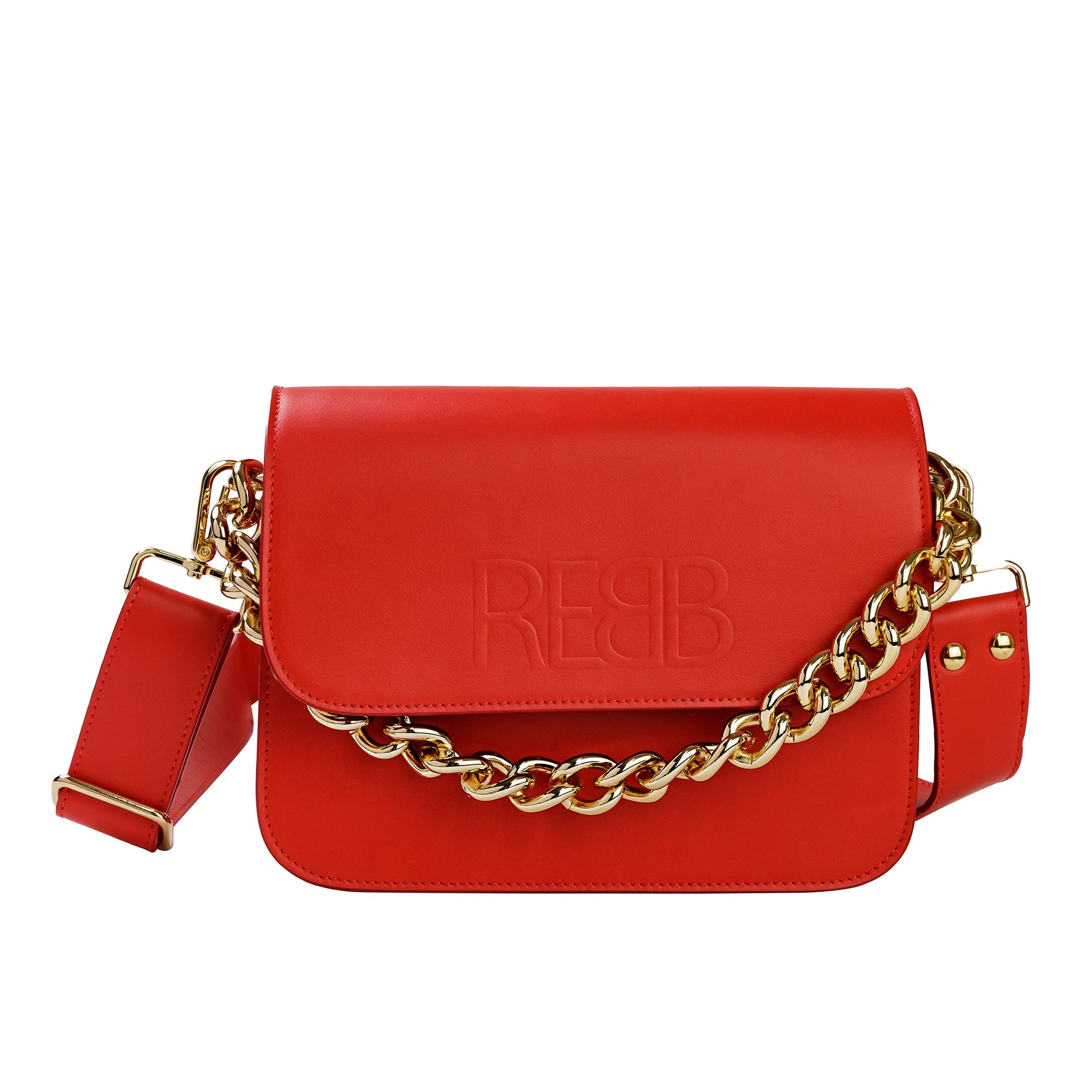 BORSA STUD CHAIN ROSSA - REBB Store