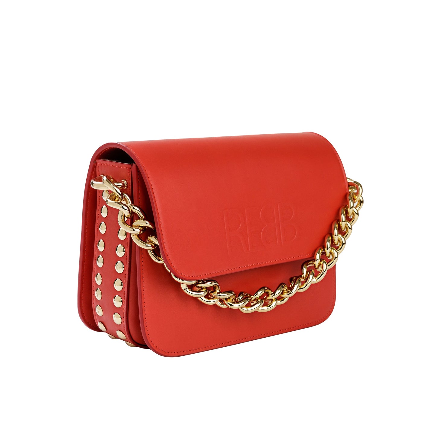 BORSA STUD CHAIN ROSSA - REBB Store