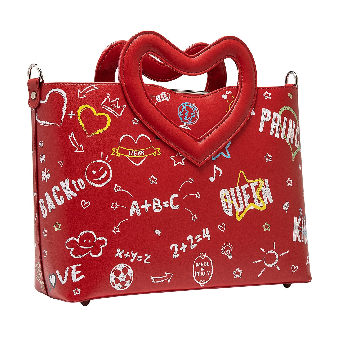 Love Blackboard Rossa, borsa media a tracolla o a mano, 2022 - REBB Store