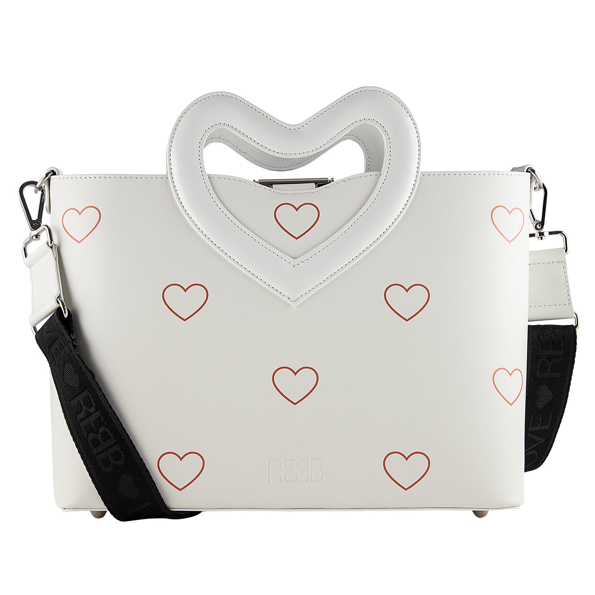 Love Valentine White, borsa a tracolla o a mano - REBB Store