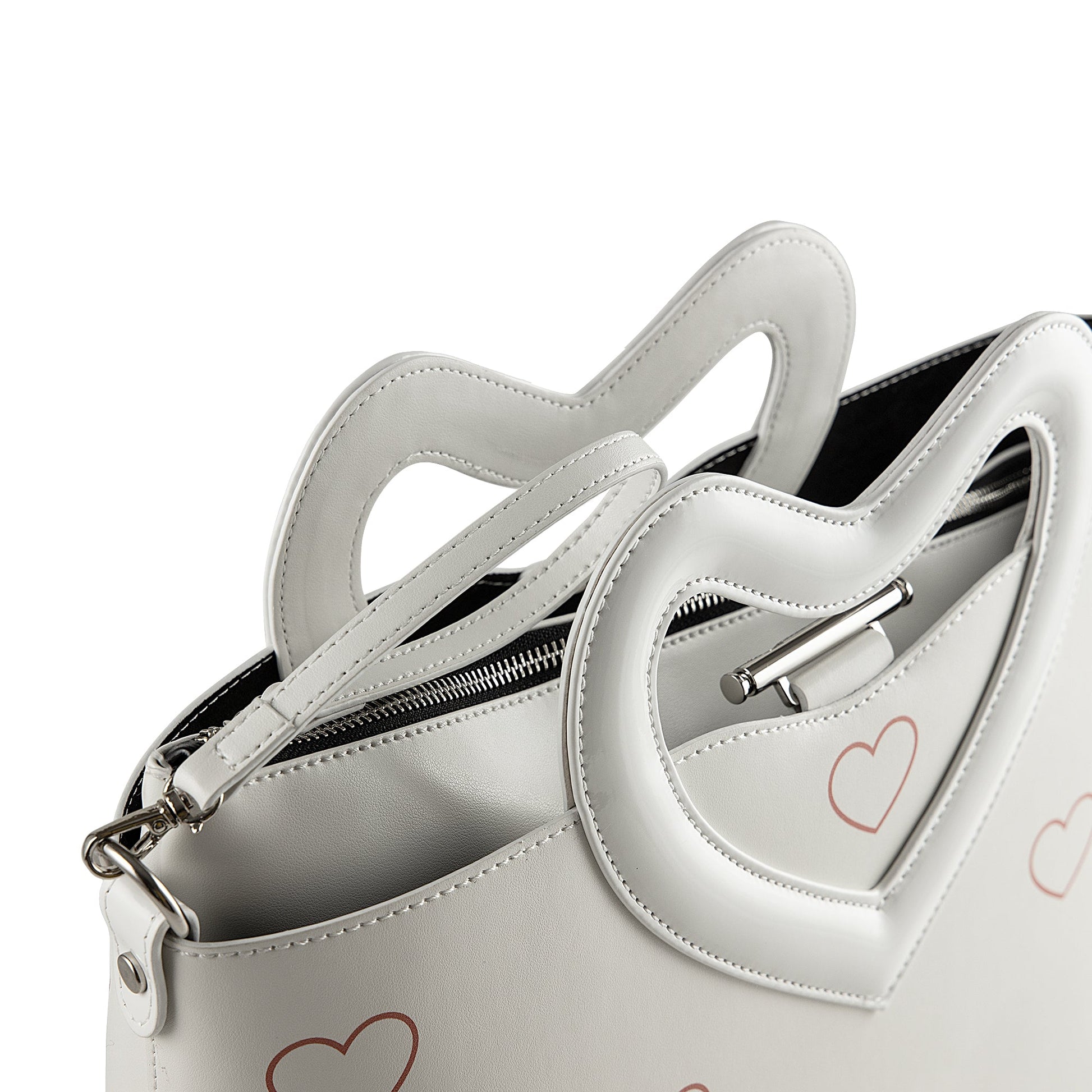 Love Valentine White, borsa a tracolla o a mano - REBB Store