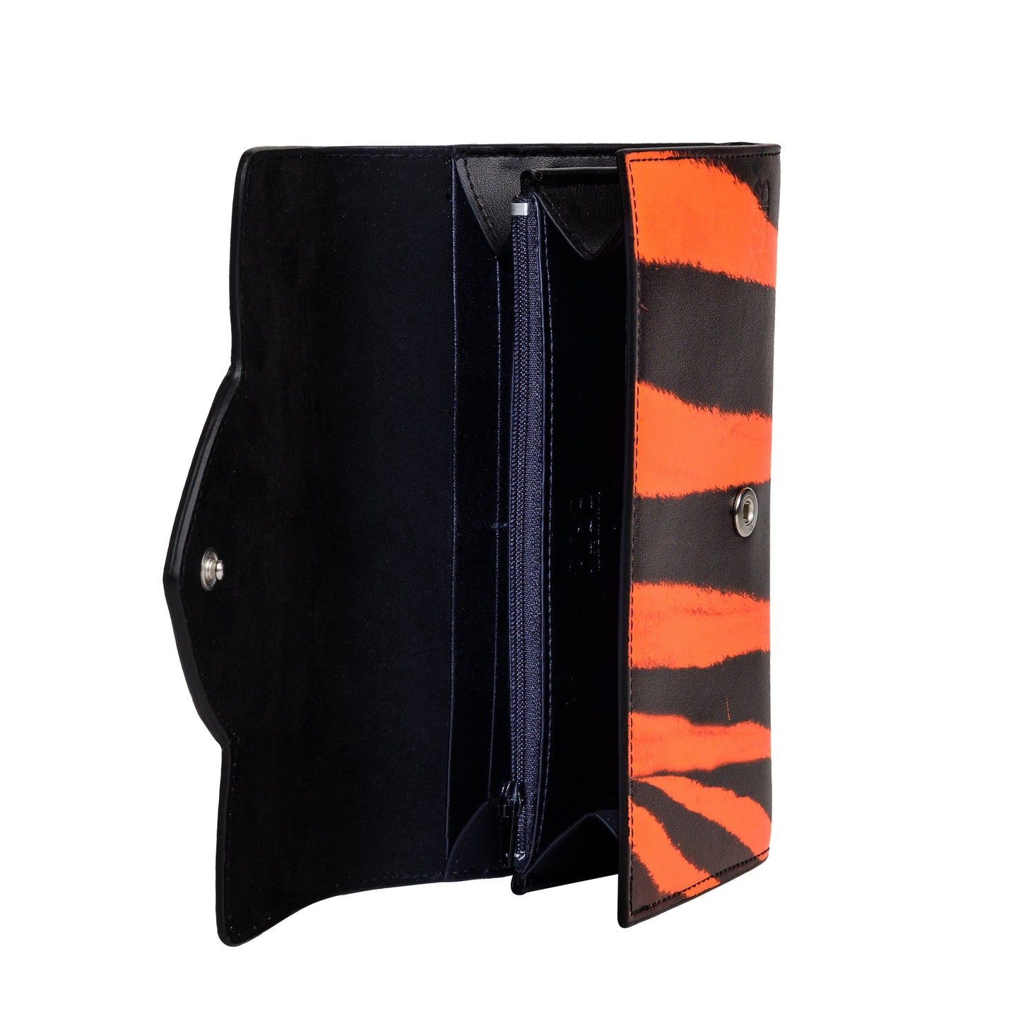 PORTAFOGLIO REBB LOVE ANIMALIER ARANCIO FLUO - REBB Store