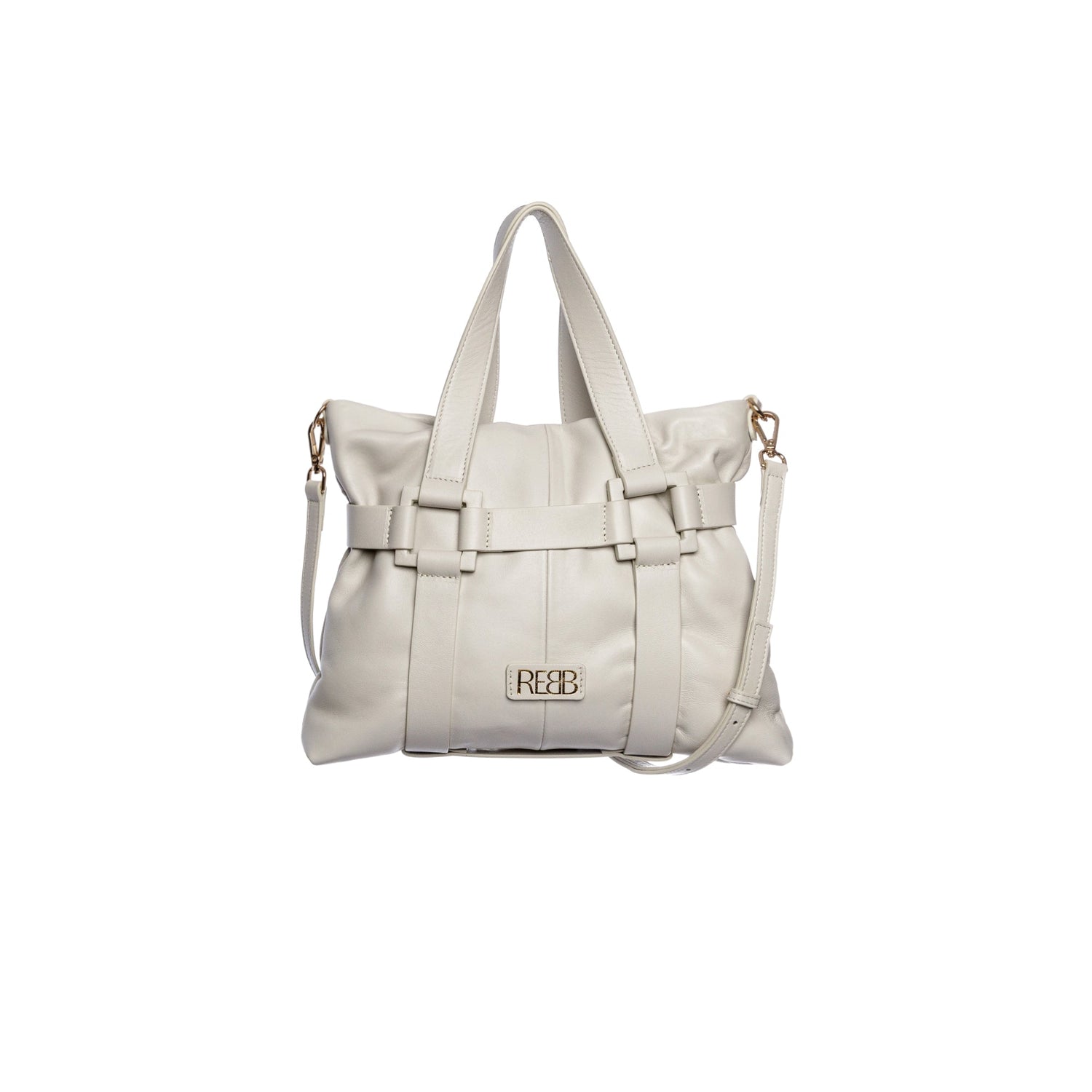 REBB BAGGY TOTE MEDIA BIANCO - REBB Store