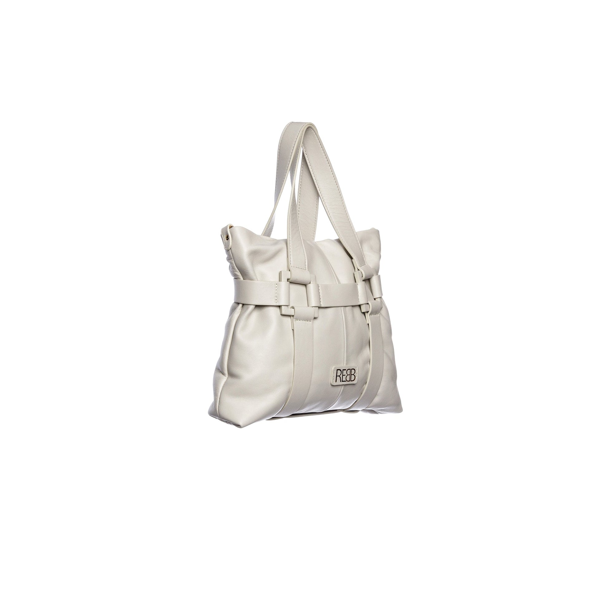 REBB BAGGY TOTE MEDIA BIANCO - REBB Store