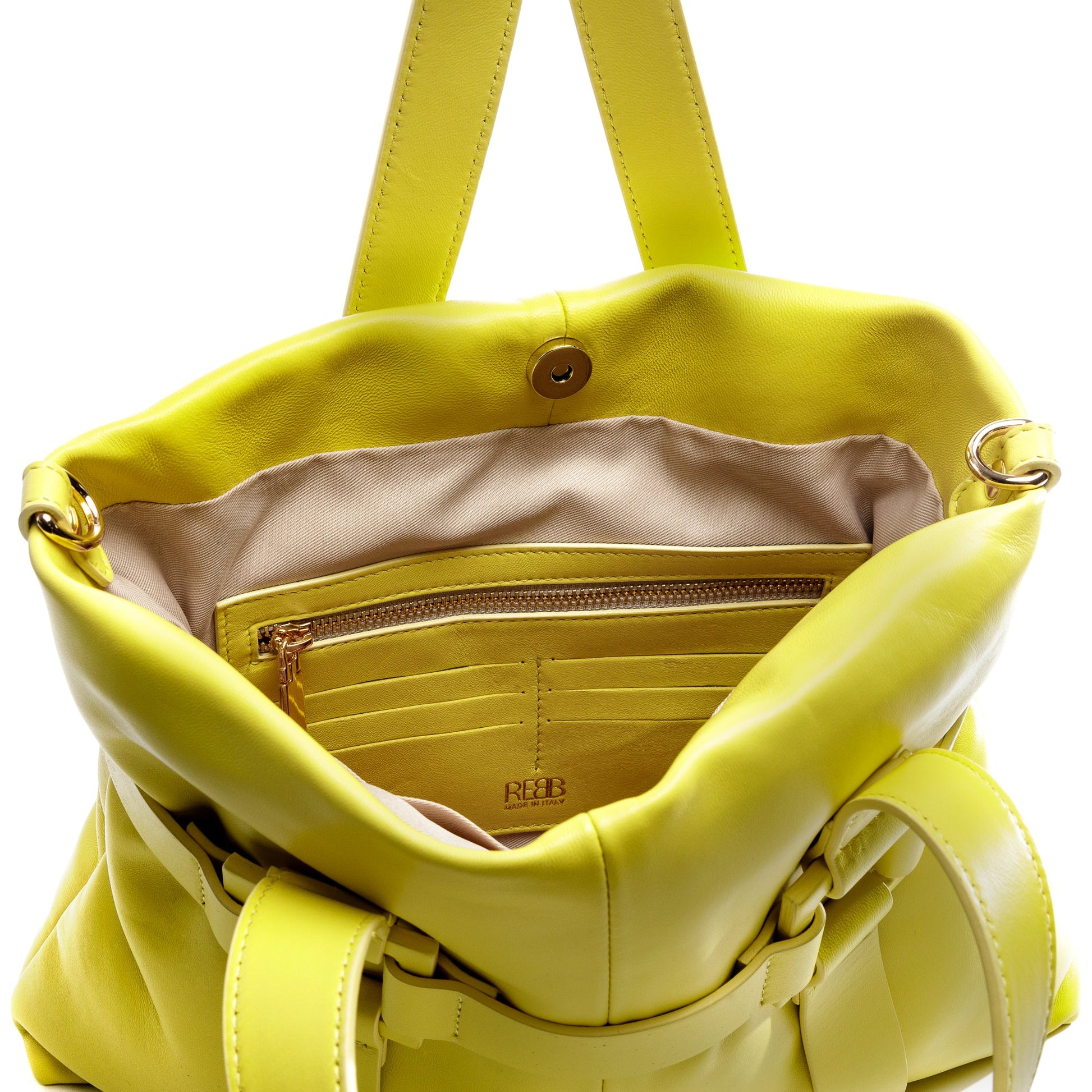 REBB BAGGY TOTE MEDIA GIALLO - REBB Store