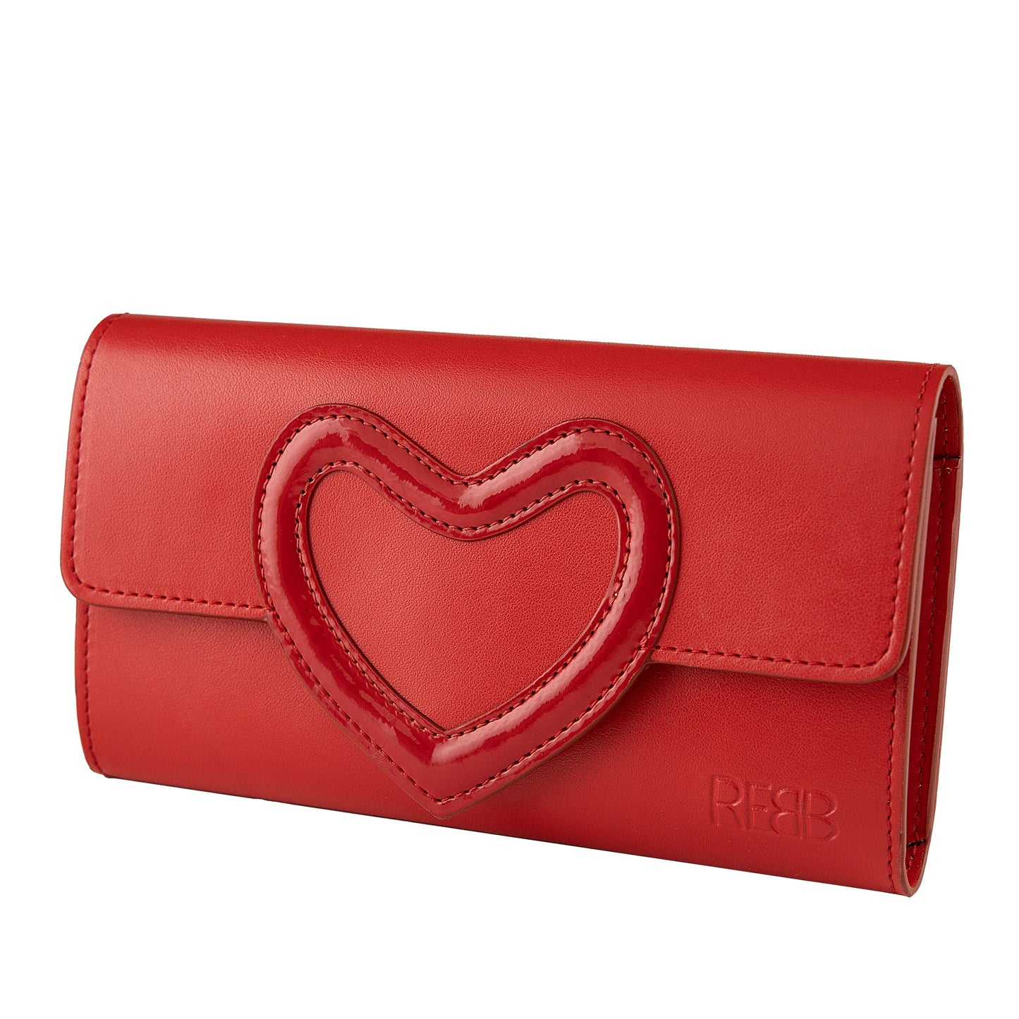 REBB Love Rosso, portafogli con inserto a cuore - REBB Store