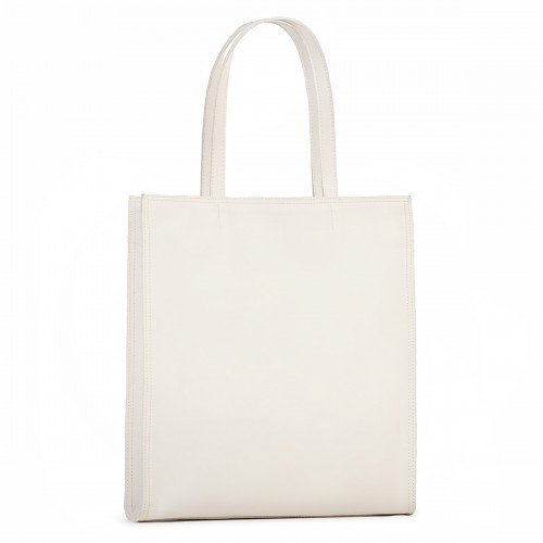 Shopper Tattoo Tigre - Colore Bianco - Pelle Liscia - REBB Store