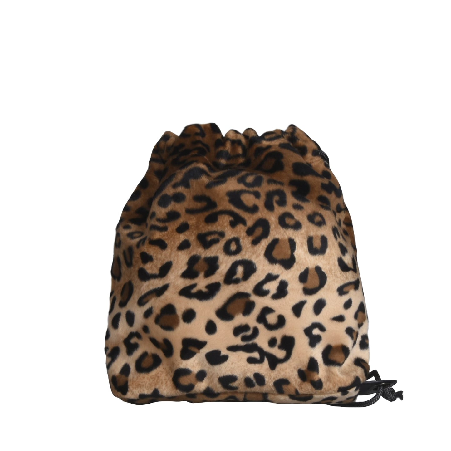 Zainetto trasparente ice animalier, 2 in 1, vernice nera e sacca leopardata - REBB Store