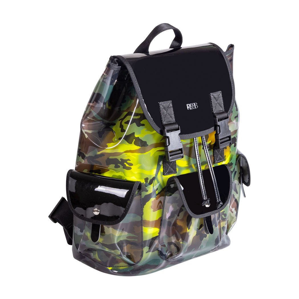 Zaino ICE CAMO, 2 in 1, camouflage vinile con sacca estraibile - REBB Store